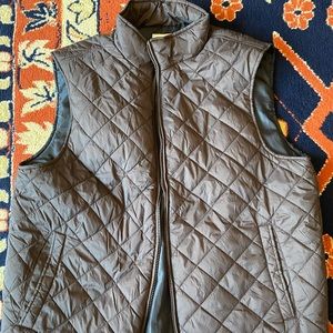 Weatherproof mens brown vest quilted